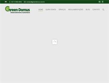 Tablet Screenshot of greendomus.com.br